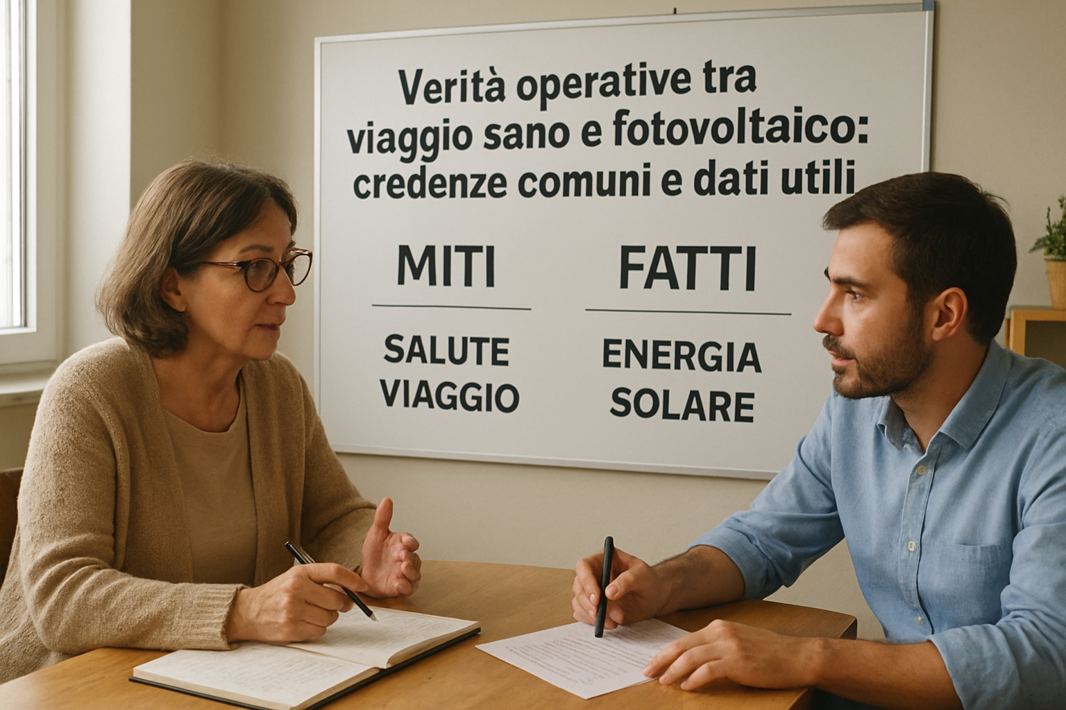 Verità operative tra viaggio sano e fotovoltaico: credenze comuni e dati utili